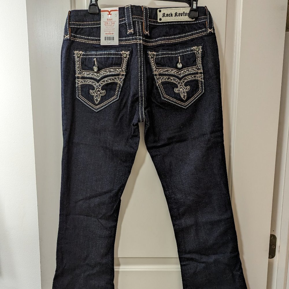 Rock Revival  Adorna 29/34 Boot Dark Wash